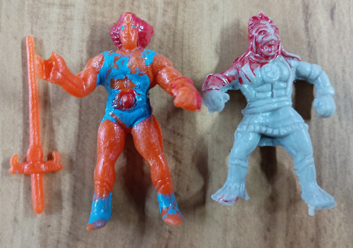Thundercat Mini Figuras Leono Y Mumrra Bootleg Vintage 5.5cm (Usado)