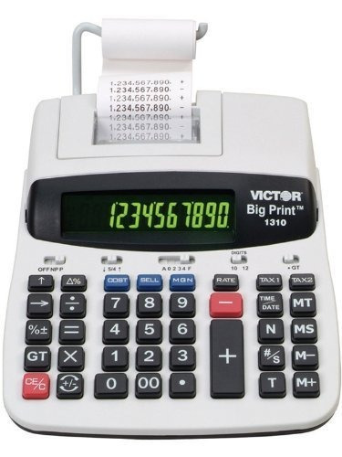Calculadora De Impresión Térmica Comercial Victor 1310 Big