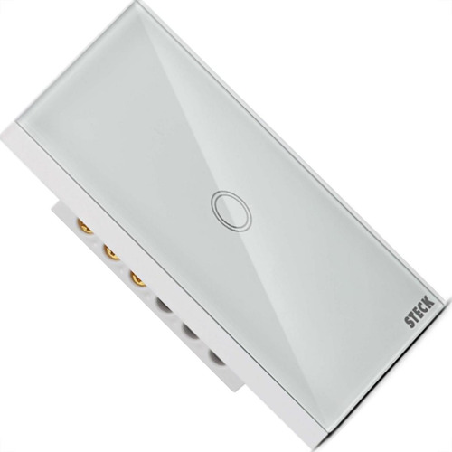 Interruptor Steck Smarteck 1 Modulo Touch Wi-fi Bivolt Branc
