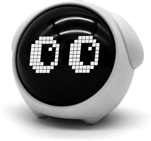 Reloj Mesa Despertador Emoji Pixel Digital Led Temperatura