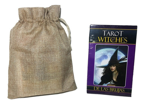 Mazo De Cartas Tarot Witches De Las Brujas + Funda Artesanal