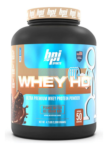 Proteína Bpi Sports Whey Hd 4 Lb Peanut Butter Ice Cream Bar