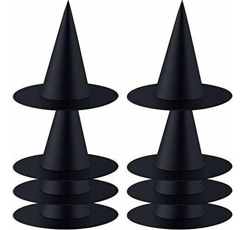 8 Pack Halloween Witch Hat Traje De Bruja Accesorio Pa