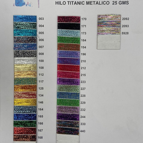 1 Hilo Metalico Crochet Para Tejer Bordar A Mano Bola C/25gr