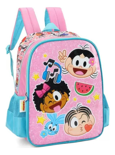 Mochila Costas G Turma Monica Magali Milena 40x30x14cm