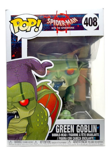 Funko Pop Green Goblin Spider Man Into The Spiderverse 408 (Usado)