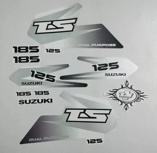 Kit Completo De Calcomanías Suzuki Ts Tribal 125-185 (2007)