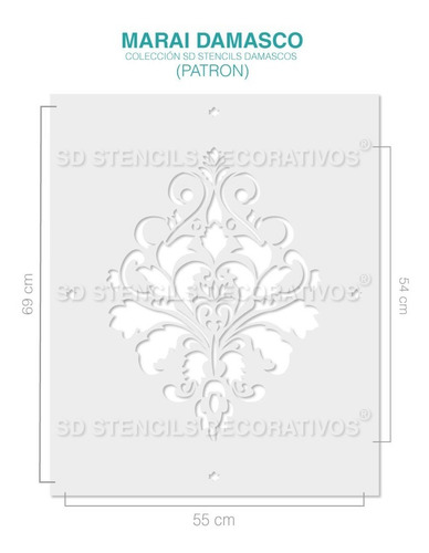 Imagen 7 de 7 de Stencil Ma Patron Plantilla Decorativa Reusable Para Pintar