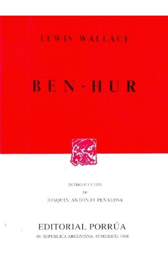 Ben-hur Ben Hur - Wallace Lewis - Porrúa 