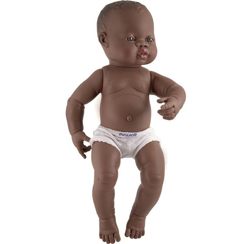 Muñeco Bebé Recién Nacido Africano 15 3/4''