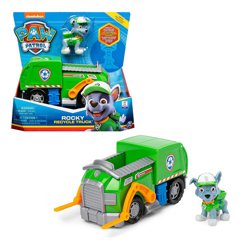 Paw Patrol Spin Master Rocky Recycle Truck