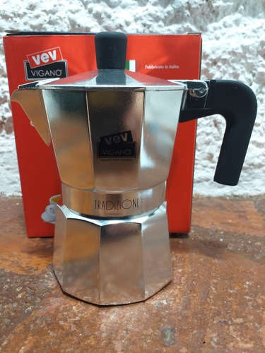 Imagen 4 de 4 de Cafetera Greca Espresso 3 Tazas Made In Italy