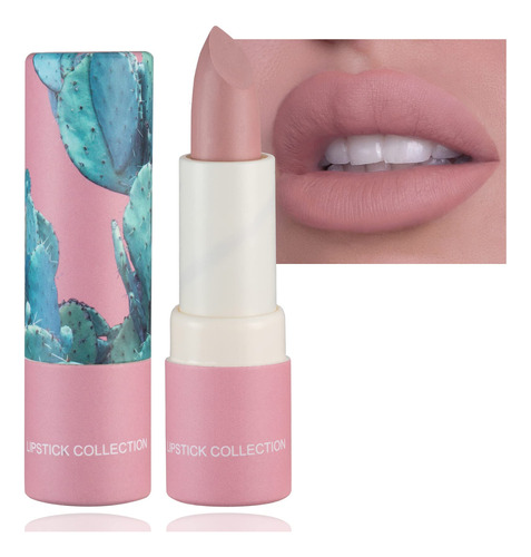 Lapiz Labial Color Nude Mate, Tubo De Papel Nude, Lapiz Labi