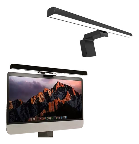 Luminária Barra Led Mesa Monitor 3 Tons Luz Brilho Regulável