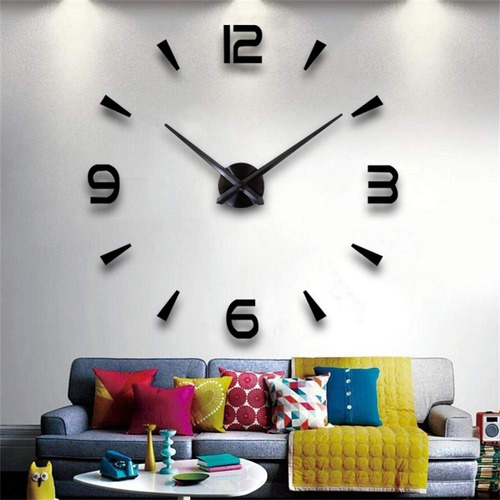 Reloje Pared S Para Decoracion Sala Estar Reloj Moderno 3d