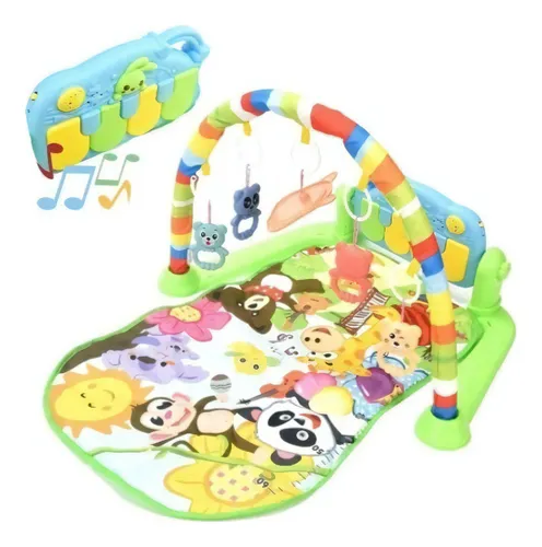 Gimnasio Bebe Musical Tapete Piano Con Luces Unisex Oferta Didáctico ECO  ROSADO - La Tiendita del Bebé