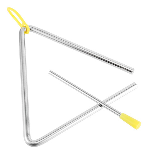 Mukchap 6 Pack Musical Triangle Instrument Set, 4, 5, 6, 7,