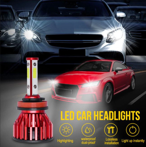 Kit Turbo Foco Led H11 16000lm 120w Sistema Canbus