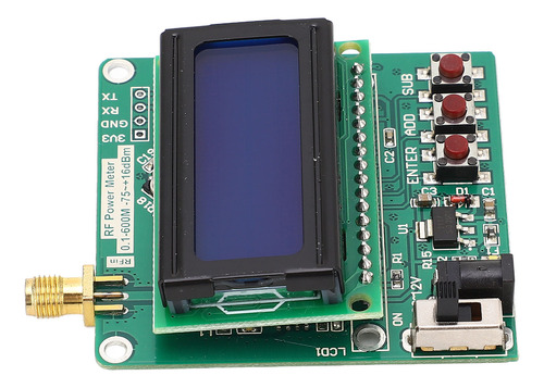 Medidor De Detector De Potência Rf, Display Digital, Atenuaç