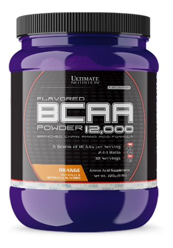 Flavored Bcaa Powder 12000 30 Doses - Ultimate - Importado