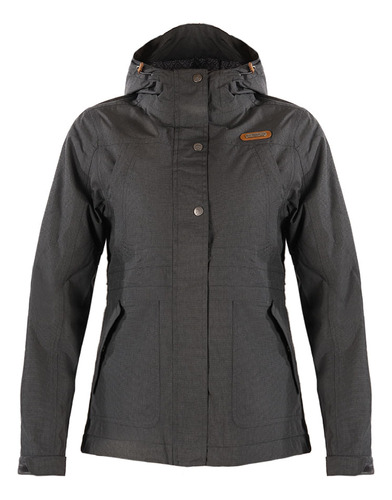 Chaqueta Mujer Linque B-dry Hoody Gris Oscuro Lippi