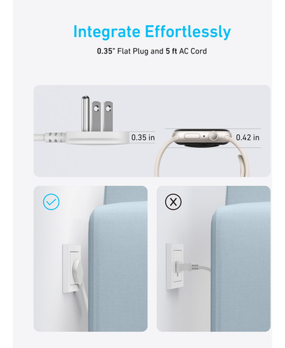 Estación De Carga Anker 9 En 1 Usb C Power Strip De 100 W, C