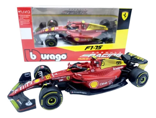 Miniatura Ferrari F1- 75 Monza #55 Carlos Sainz 2022 1/43