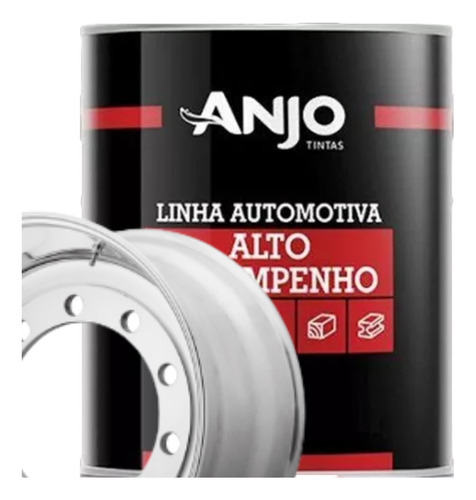  Laca Anjo Duco Aluminio Llantas Gris  1lt Pintura Autos