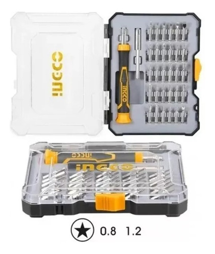Juego De Destornilladores Ingco De Precisión 32pc Hksdb0348