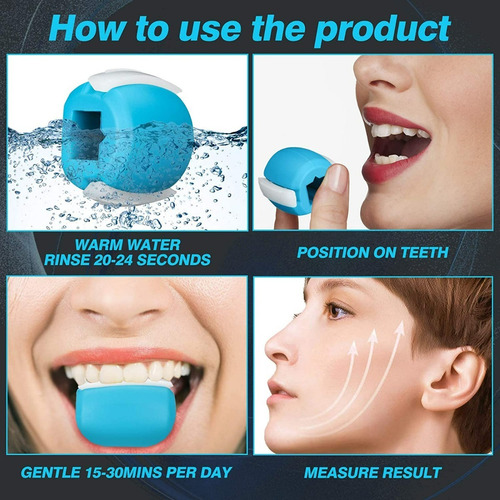 Imagen 7 de 9 de Ejercitador De Mandíbula Balón Facial Guarda Bucal