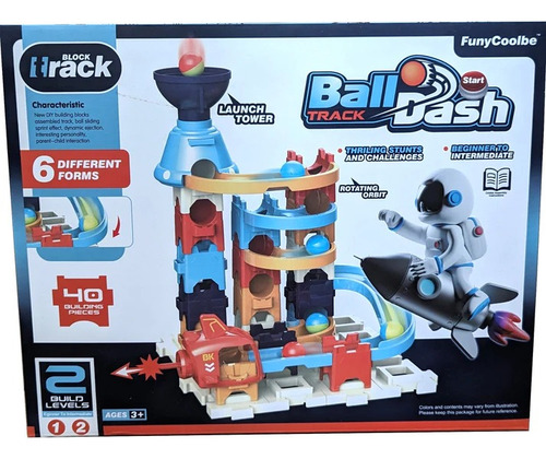 Juego De Construcción Ball Dash 6 Formas Diferentes 40 Pz