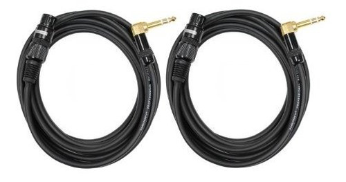 Audio2000 De 1-4  Trs Ángulo Derecho A Xlr Hembra Cable (2 U