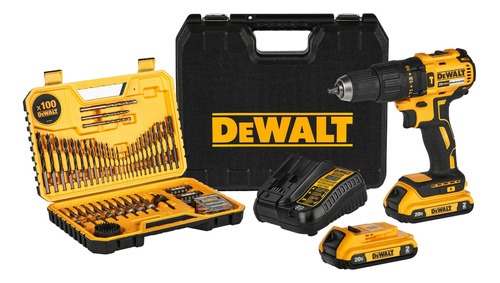 Rotomartillo Inalámbrico 20v Max Con 100 Accesorios Dewalt