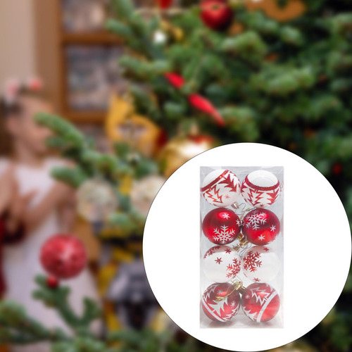 8x Bolas De Navidad Decoraciones Para Árboles De Navidad