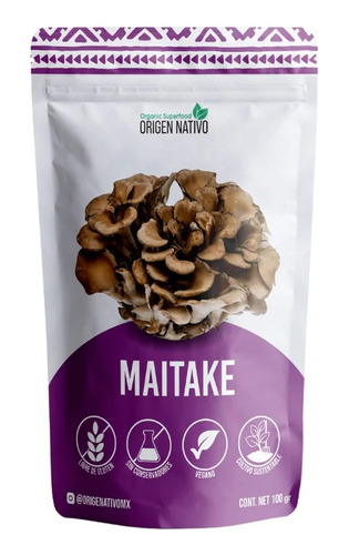 Hongo Maitake Orgánic En Polvo Vegan 100 G