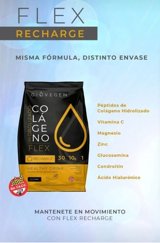Giovegen Flex Recharge - Colágeno Hidrolizado Bebible