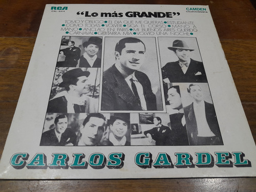 Vinilo - Carlos Gardel - Lo Más Grande - Arg - 1976