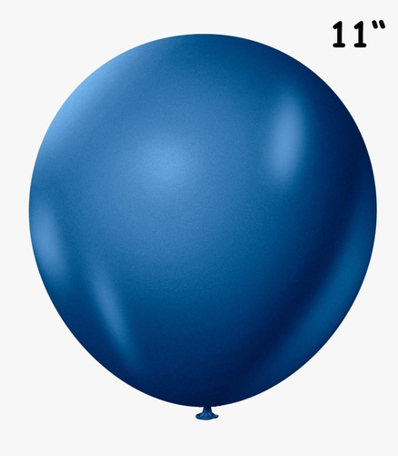 Balão Metalizado Azul - 11 Pol - 25 Unidades - São Roque