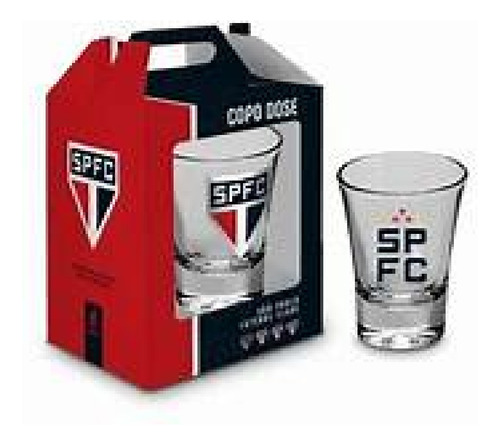 Copo De Shot Dose Do São Paulo Spfc Tricolor Paulista Brasfoot Preto