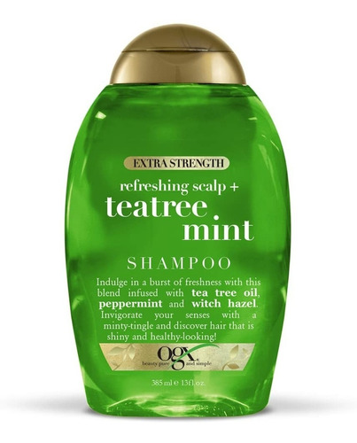 Shampoo Ogx Refreshing Scalp + Extra Strength Teatree