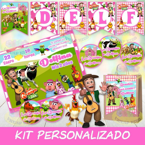 Kit Imprimible La Granja De Zenón Nena Personalizado