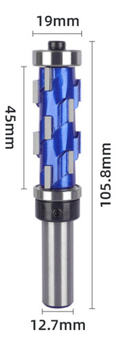 Bake Taladro Rotativo Con Cojinete Espiral De Carburo 19x45
