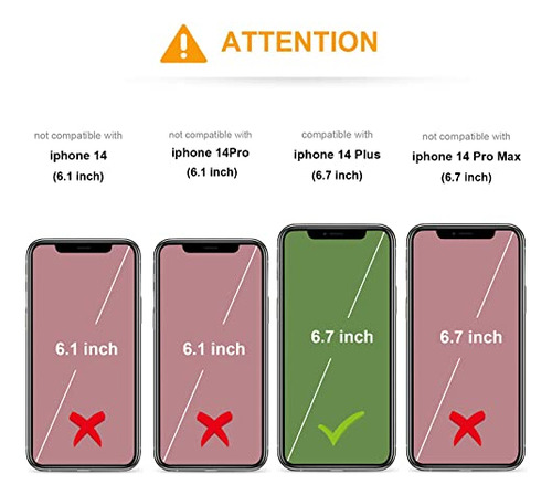 Funda Cartera Para iPhone 14 Plus Azul 6.7 PuLG Piel