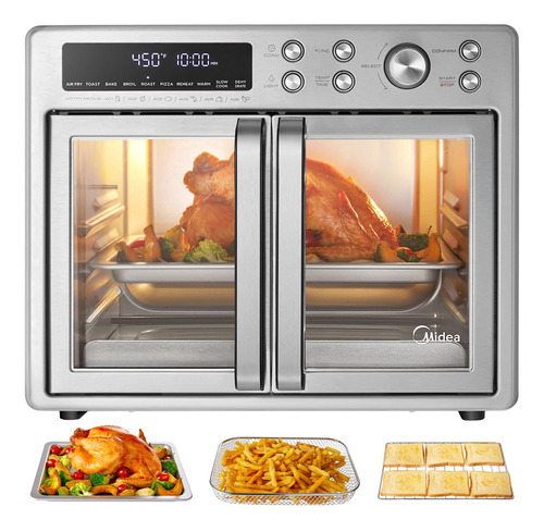 Combo De Horno Tostador 26.4 Litros Y Freidora De Aire