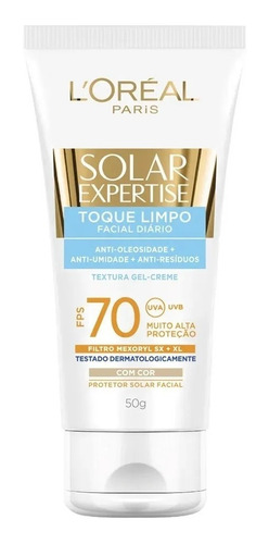 Protetor Solar Loreal Expertise Toque Limpo Fps70 - 50ml