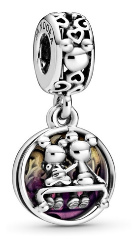 Charm Dije Pandora Mickey Y Minnie  Felices Para Siempre Sil