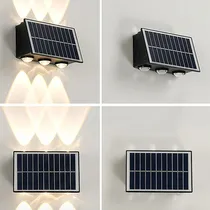 Comprar Aplique Lampara Led 6w Solar Luz Calida Bidirec Exterior P45