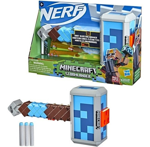 Nerf Minecraft Pistola De Dardos -  Original Stormlander 