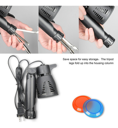 Lámpara Led Emart 5500k Iluminación Continua Para Fotografía Color De La Estructura Color De La Luz