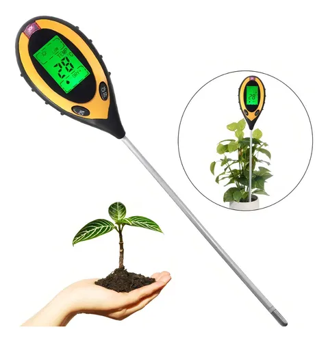 Medidor Ph Digital Terra Solo Plantas Umidade Temperatura Luminos...